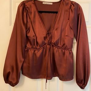 Rusted Red/Orange Blouse